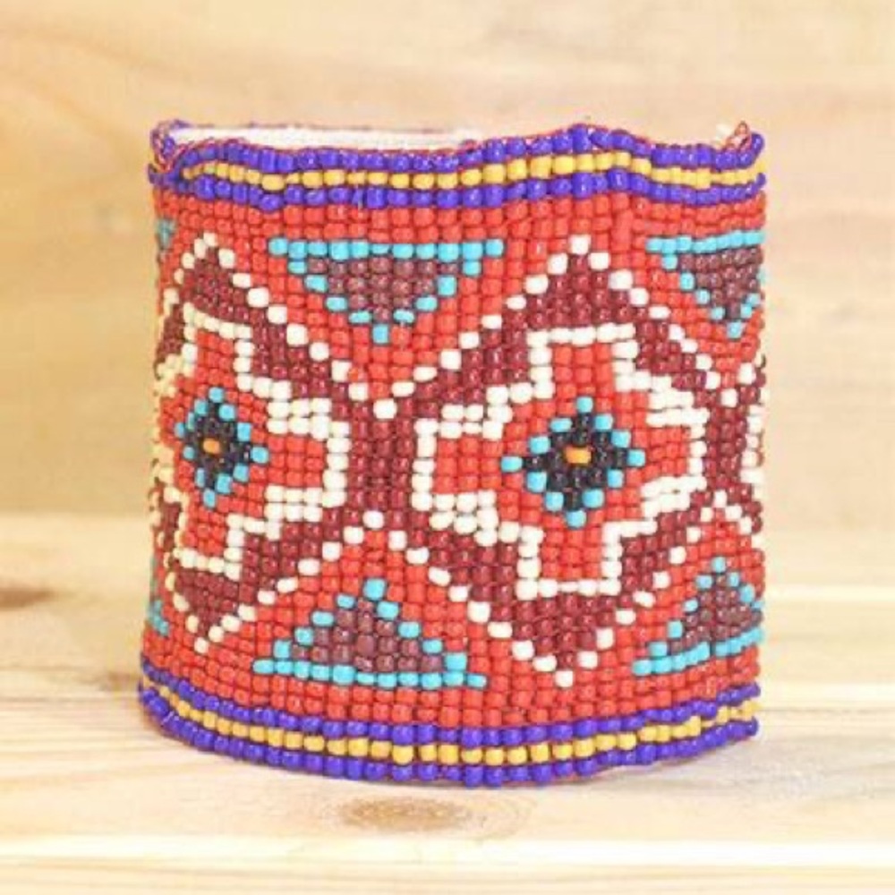 Boho Beaded Cuff Bracelet